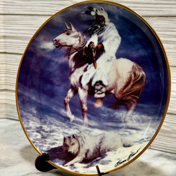 24k Gold Franklin Mint “Spirit Of The Night" Limited Edition Plate HA7469 - Picture 2 of 4